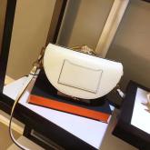 Chloe Small Nile Minaudiere In Smooth Calfskin White CY00694