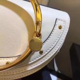 Chloe Small Nile Minaudiere In Smooth Calfskin White CY00694