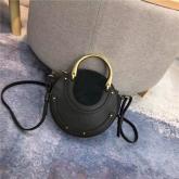 Replica Chloe Pixie Small Black Leather And Suede Shoulder Bag CY00773