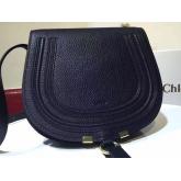 Chloe Mini Marcie Bag In Small Grain Calfskin Black CY01051