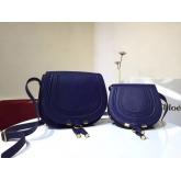 Replica Chloe Mini Marcie Bag In Small Grain Calfskin Blue CY01171