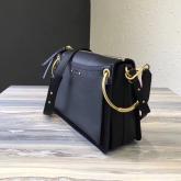 Chloe Roy Bag Black In Suede & Smooth Calfskin Replica CY01276