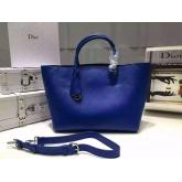 Dior "Open Bar" Bag In Supple Blue Grained Calfskin CY00028