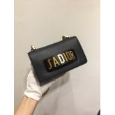 Dior Mini J'adior Flap Bag In Black Smooth Calfskin Replica CY00103