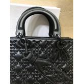 Dior Supple Lady Dior Bag Black Studded In Black Calfskin CY00121