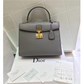 Dior Dioraddict Tote Bag In Grey Smooth Calfskin CY00294