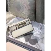 Designer Dior J'adior Flap Bag With Shoulder Strap Calfskin White CY00303