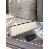 Designer Dior J'adior Flap Bag With Shoulder Strap Calfskin White CY00303