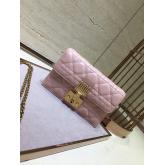 Designer Dior Dioraddict Wallet On Chain Cutch Pink CY00540