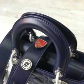 My Lady Dior Bag Lambskin With Customisable Shoulder Strap Dark Blue CY00646