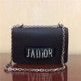 Dior J'ADIOR Flap Bag In Black Canyon Grained Lambskin CY00749