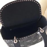 Designer Dior Cruise 2018 Lady Dior Bag In Black Studded Calfskin CY00807