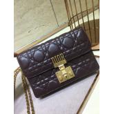 Designer Dior Dioraddict Wallet On Chain Cutch Purple CY00965