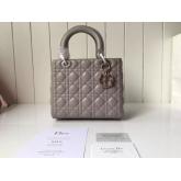 Dior Lady Dior In Grey Lambskin CY00979