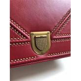 Replica Dior Diorama Bag In Red Studed Lambskin CY01001