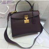 Dior Dioraddict Tote Bag In Wine Red Smooth Calfskin CY01055