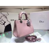 Dior Mini Diorissimo Bag In Pink Bullcalf Leather CY01114