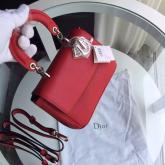 Dior "Be Dior" Bullcalf Leather Bag Red CY01209