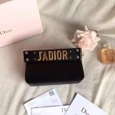 Dior J'adior Flap Bag With Shoulder Strap Calfskin Black CY01233