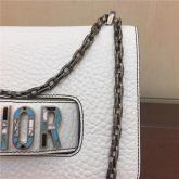 Replica Dior J'ADIOR Flap Bag In White Canyon Grained Lambskin CY01240