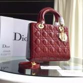 Designer Christian Dior Quilted Patent Leather Lady Dior Bag 12 CY01274