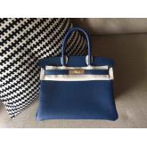 Replica Hermes Birkin 30 35 Blue Togo Leather CY00005