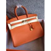 Hermes Birkin 30 35 Orange Togo Leather CY00085