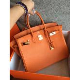 Hermes Birkin 30 35 Orange Togo Leather CY00085