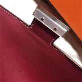 Hermes Constance In Wine Red Box Leather Crossbody Bag CY00145