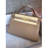 Replica Hermes Kelly 28 32 Togo Light Brown CY00338