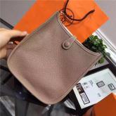 Hermes Evelyne Bag In Brown Clemence Leather CY00357