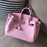 Designer Hermes Birkin 30 35 Pink Togo Leather CY00451