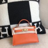 Hermes Epsom Mini Kelly Sellier II 20 Orange CY00457