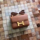 Replica Hermes Constance In Brown Epsom Leather Crossbody Bag CY00545