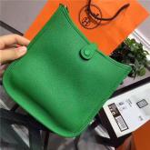 Hermes Evelyne Bag In Green Clemence Leather Replica CY00599