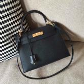 Designer Hermes Kelly 28 32 Epsom Black CY00804