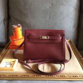 HERMÈS SWIFT KELLY DANSE BAG BORDEAUX RED CY00900