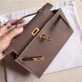 Hermes Kelly Pochette Clutch Bag In Etude Epsom Leather Replica CY00905