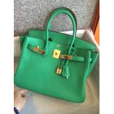 Hermes Birkin 30 35 Green Togo Leather CY00971