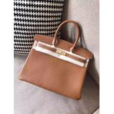 Hermes Birkin 30 35 Khaki Togo Leather CY00996