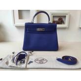 Hermes Kelly 28 32 Togo Blue CY01020