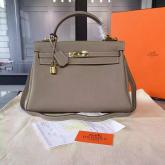 Hermes Kelly 28 32 Togo Grey CY01089