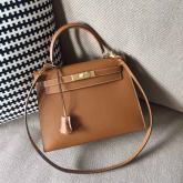 Designer Hermes Kelly 28 32 Epsom Brown Bag CY01110