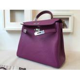 Replica Hermes Kelly 28 32 Togo Purple CY01285