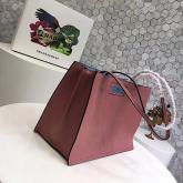 Prada Etiquette Calf Leather Tote 1bg122 Lotus Pink CY00093