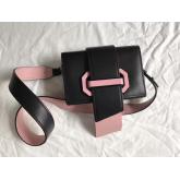 The Prada Plex Ribbon Geometric Black And Pink Bag 1BD067 Replica CY00101