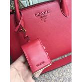 Prada Monochrome Red Saffiano Leather Bag CY00119