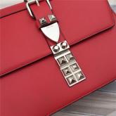 Prada Elektra Calf Leather Shoulder Bag 1BA179 Red CY00134