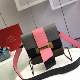 Prada Metal Ribbon Shoulder Bag 1BD068 Pink CY00152