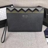 Designer Prada Saffiano Leather Cosmetic Pouch 2NE009 CY00210